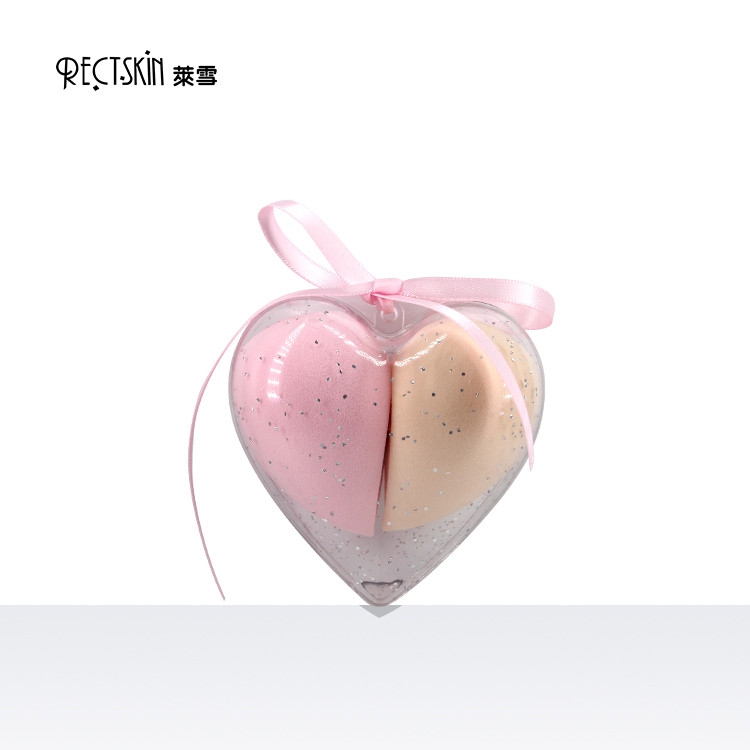 斜切心形美妆蛋
